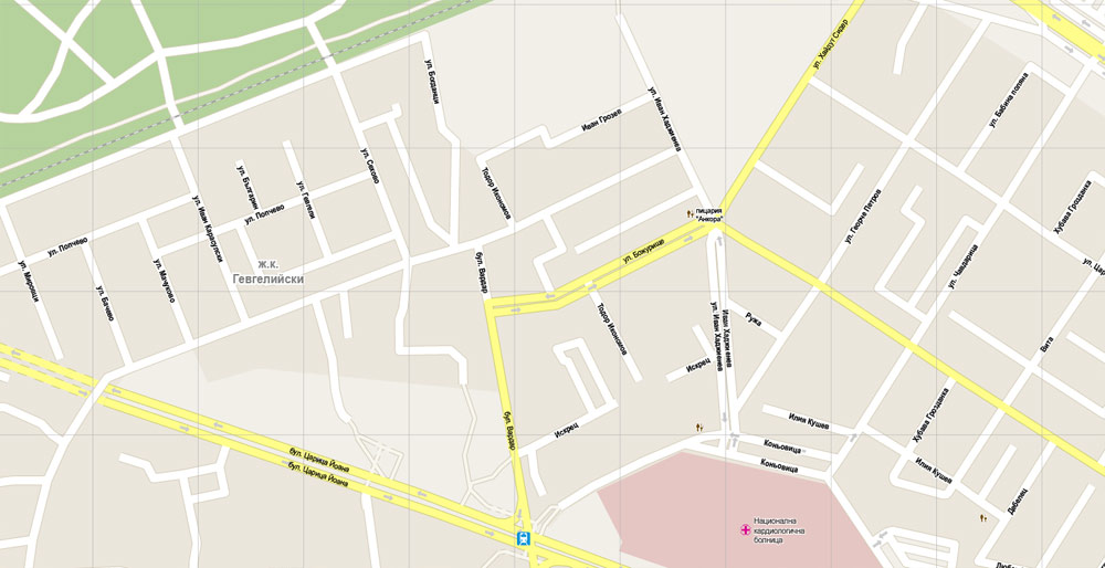 Pdf map Sofia Bulgaria PDF 15