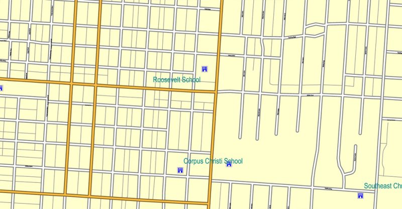 Columbus OH PDF Map exact vector City Plan V.23.11. Printable Street Map editable Adobe PDF