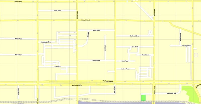 Christchurch, New Zealand, printable vector street City Plan map, full editable, Adobe illustrator, full vector, scalable, editable, text format street names, 3 mb ZIP