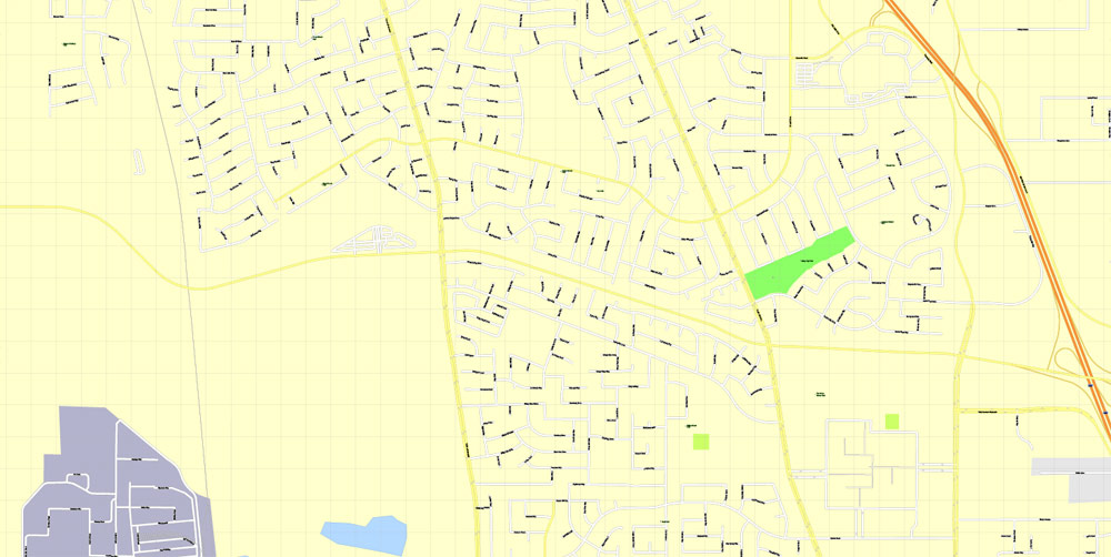 Sacramento Map Vector California exact detailed City Plan editable Street Map printable Adobe Illustrator