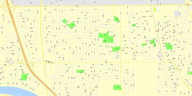 Sacramento Map Vector California exact detailed City Plan editable Street Map printable Adobe ...