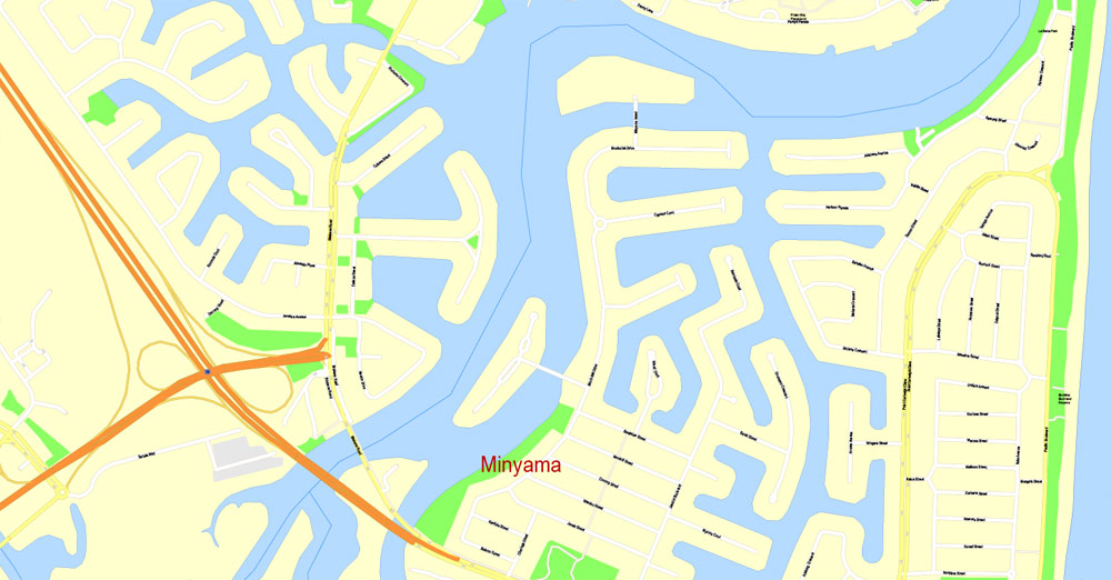 Pdf map Sunshine Coast Australia PDF