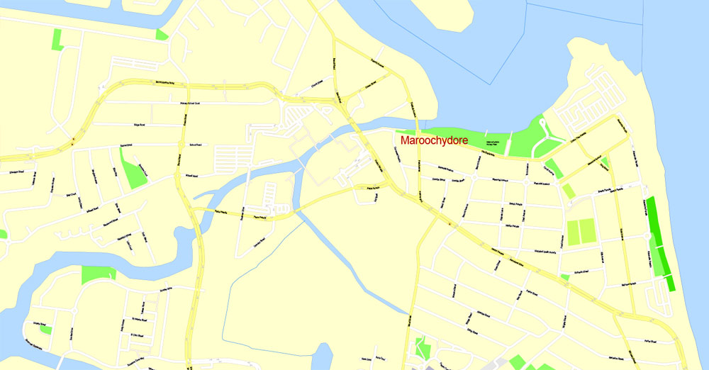 Pdf map Sunshine Coast Australia PDF