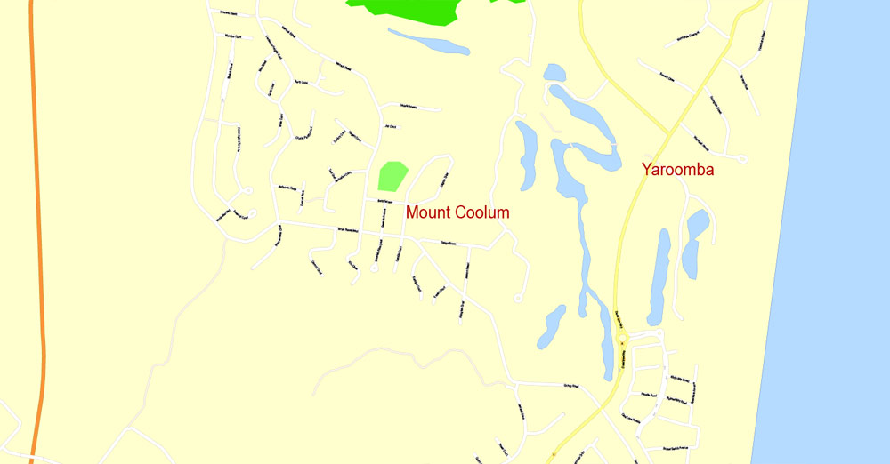 City map Sunshine Coast Australia PDF