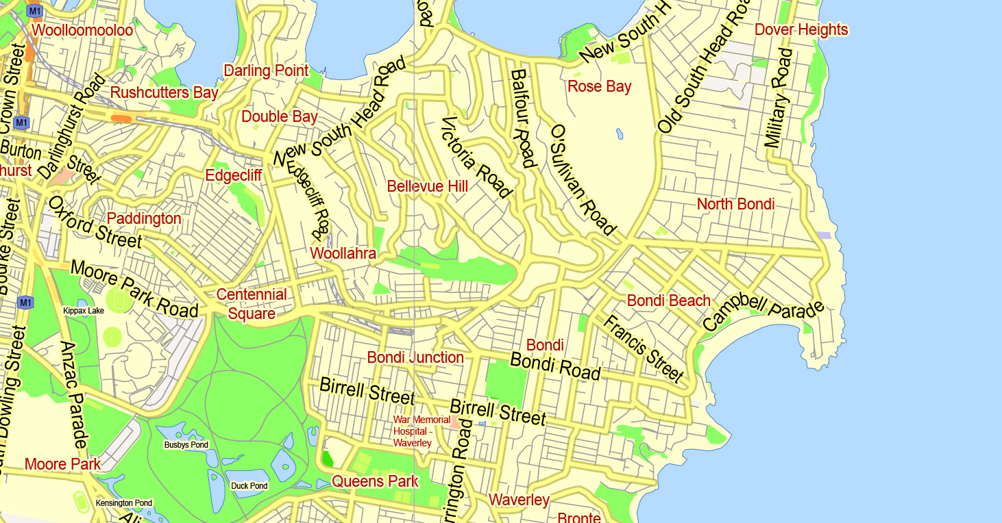 Pdf map Sydney Australia 13