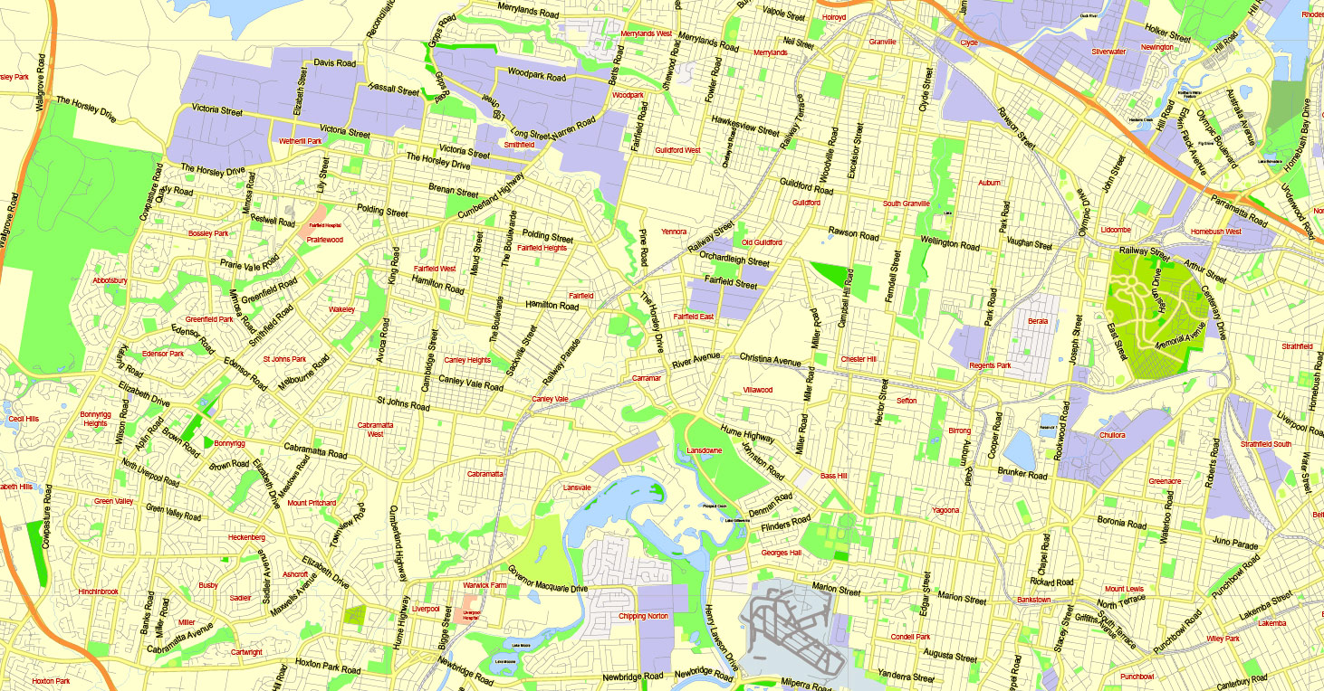 Vector map Sydney Australia 13 PDF