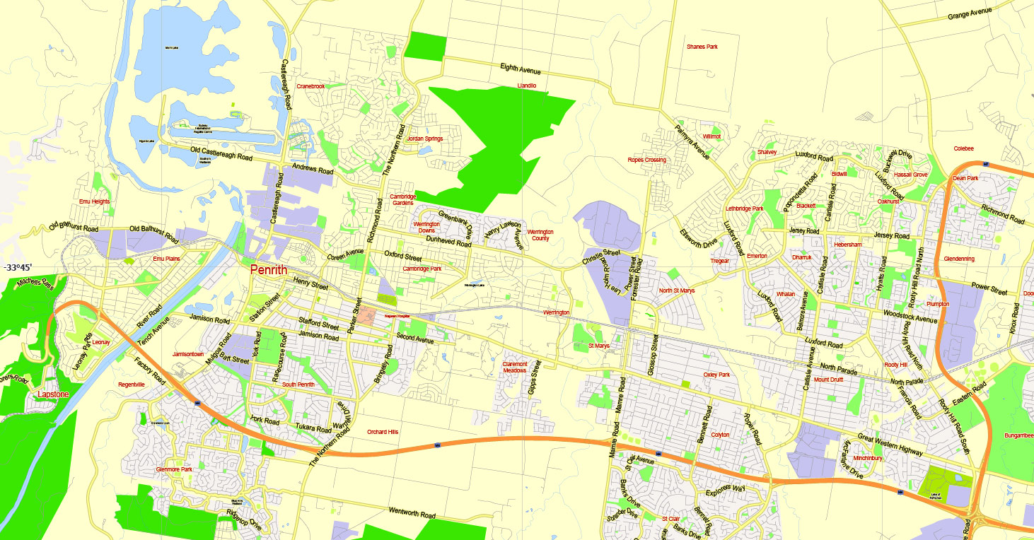 Vector map Sydney Australia 13 PDF