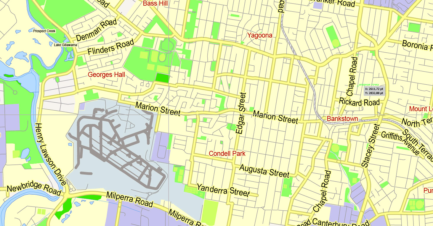 Pdf map Wollongong Australia PDF