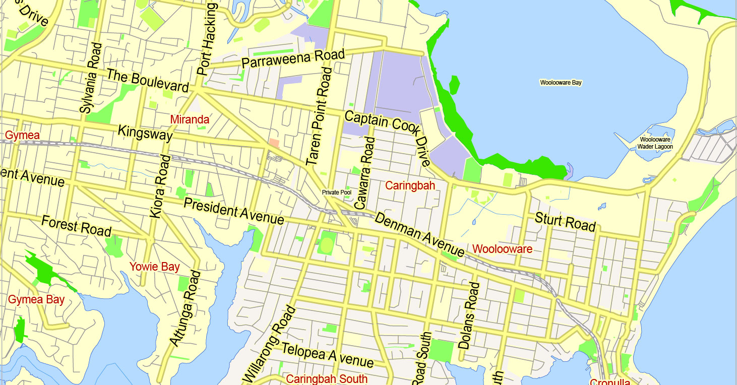 Street map Sydney Australia 13