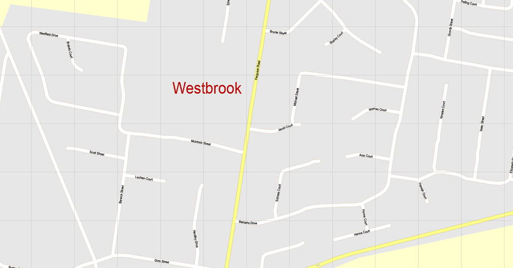 Street map Toowoomba Australia PDF