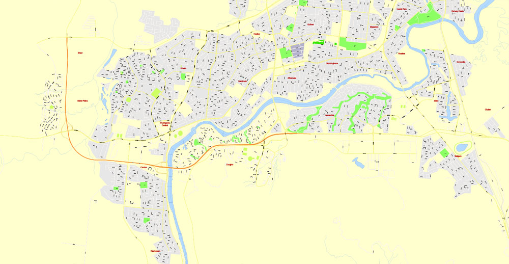 City map Townsville Australia PDF