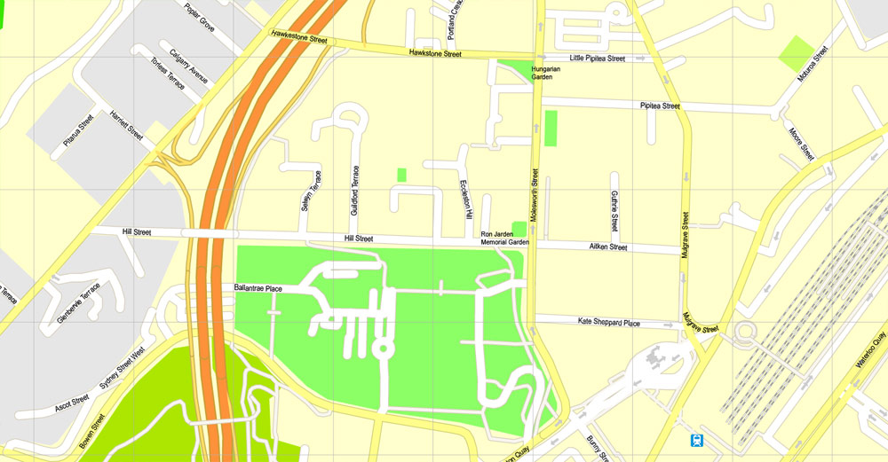 Illustrator map Wellington New Zealand 3 11 Ai