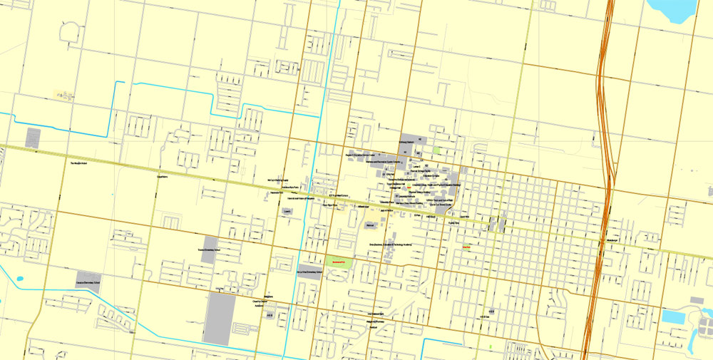 Street map Mcallen Texas