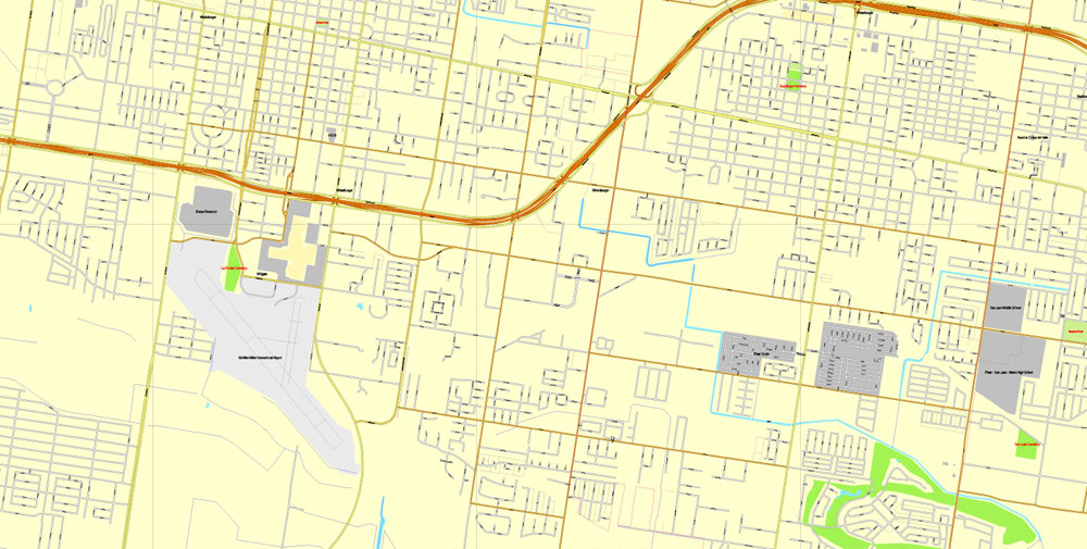 City map Mcallen Texas