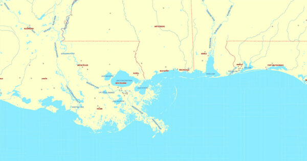 Printable Map US and Canada editable, Adobe Illustrator