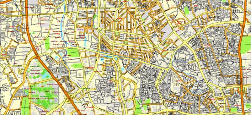 AutoCAD DWG Map Jakarta Grande Area, Indonesia, exact vector Map full editable DWG, full vector, scalable, editable text format street names, 151 mb ZIP