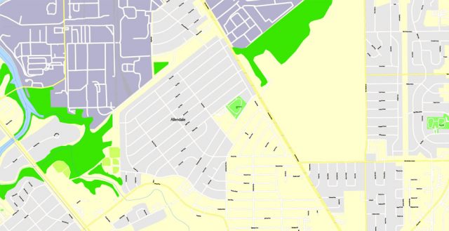Houston Printable Map, Texas, US, exact vector City Plan 100 meters ...