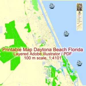 City map Daytona Beach PDF