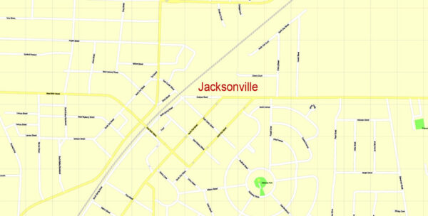 Little Rock metro area Printable Vector Map, Arkansas US, exact vector ...