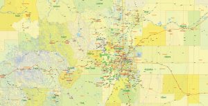 map colorado state adobe illustrator printable detailed