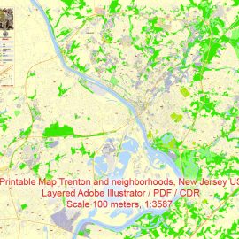 Pdf map Leeds Bradford UK CDR