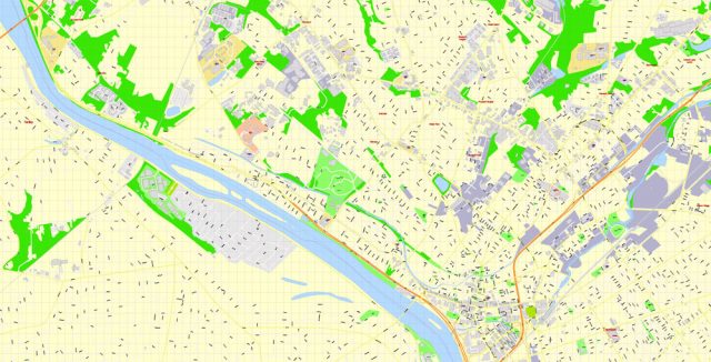 Download Printable Map Trenton New Jersey full editable, CorelDRAW