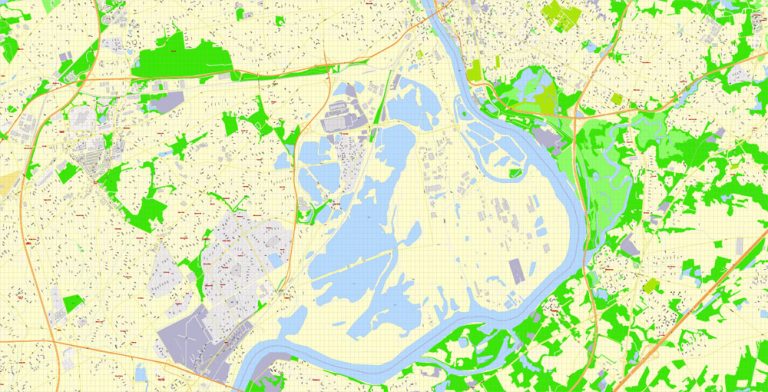 Download Printable Map Trenton New Jersey full editable, CorelDRAW