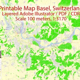 Vector map Oakland Berkeley Richmond Alameda San Leandro Albany CDR