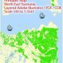 Editable map North East Tasmania PDF