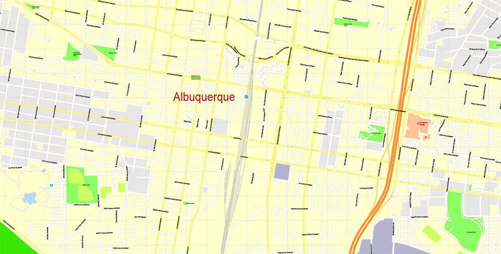 Urban plan Albuquerque Rio Rancho New Mexico SVG DWG DXF