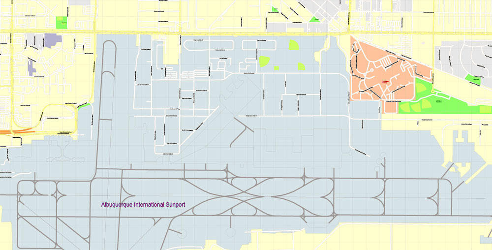 Urban plan Albuquerque Rio Rancho New Mexico SVG DWG DXF