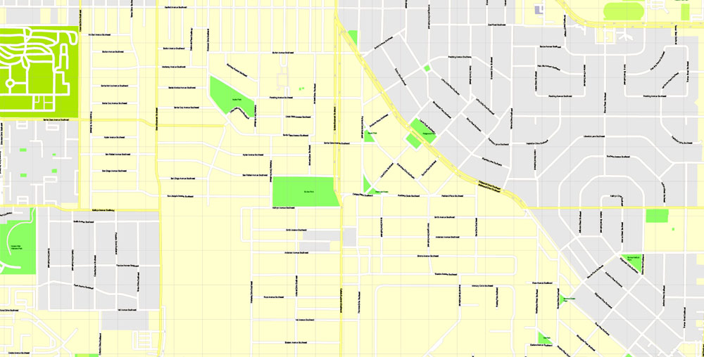 Urban plan Albuquerque Rio Rancho New Mexico SVG DWG DXF
