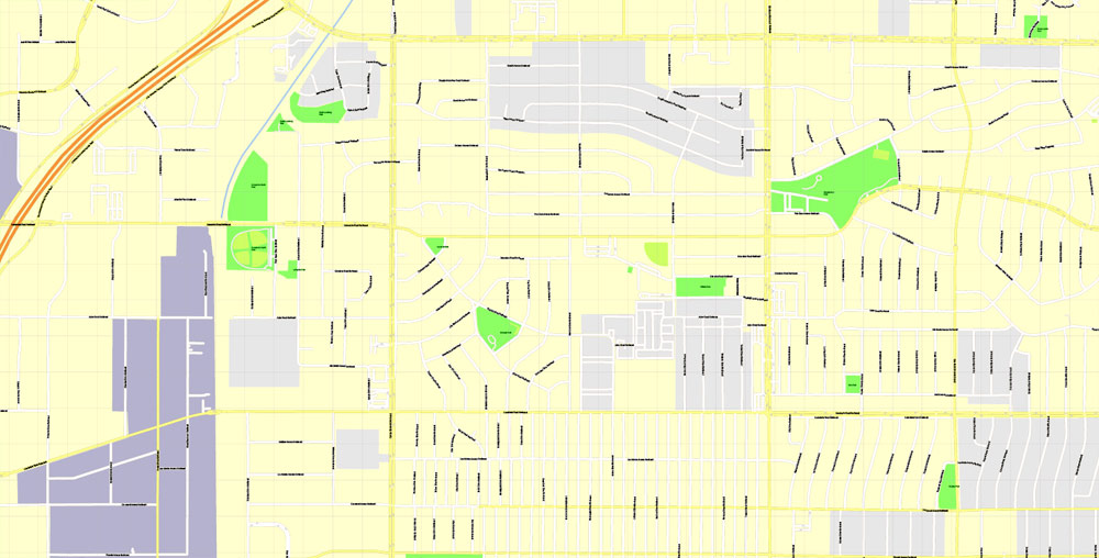 Urban plan Albuquerque Rio Rancho New Mexico SVG DWG DXF