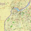 City map Evansville Indiana PDF