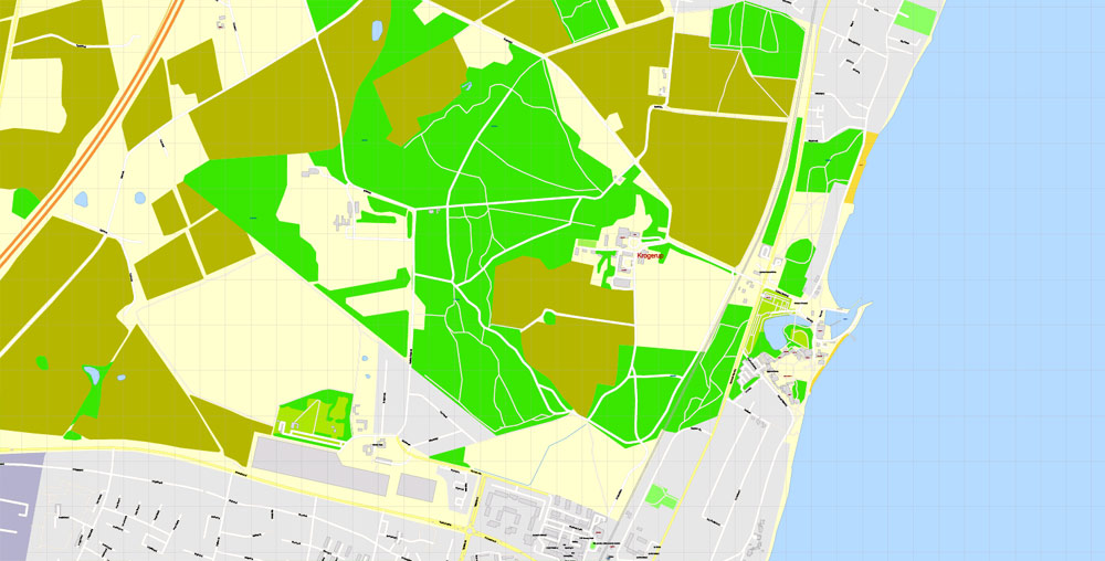 City Map Louisiana Museum Vector Urban Plan PDF Editable Street Map