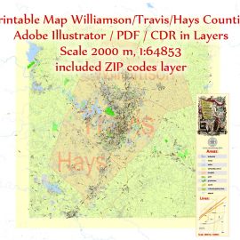 Vector map Vigo County Terre Haute Indiana PDF