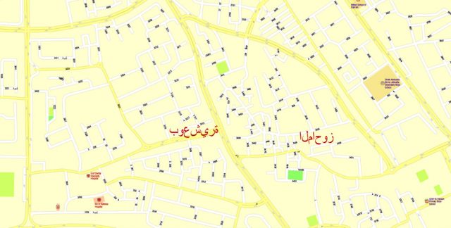 Bahrain PDF Map 01 Printable Vector exact detailed City Plan, Scale 1: ...