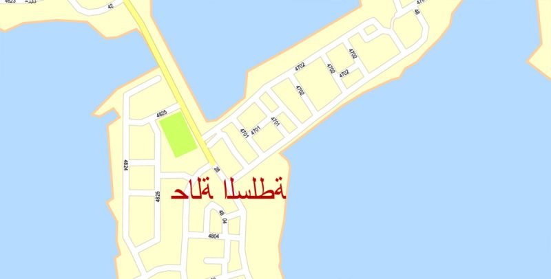 City Map Bahrain Vector Urban Plan Adobe Illustrator Editable Street Map