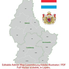 Editable map Luxembourg Admin