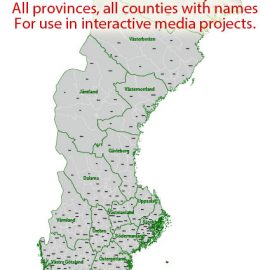 Editable map Sweden Admin PDF