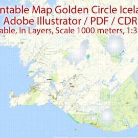 City map Golden Cirkle Iceland PDF
