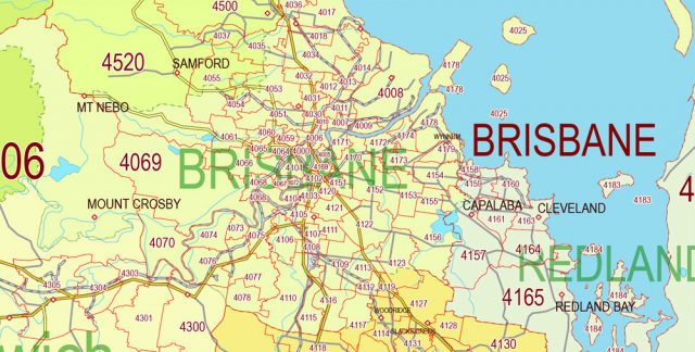Australia PDF Vector Map Roads Admin Zip POA editable Adobe PDF