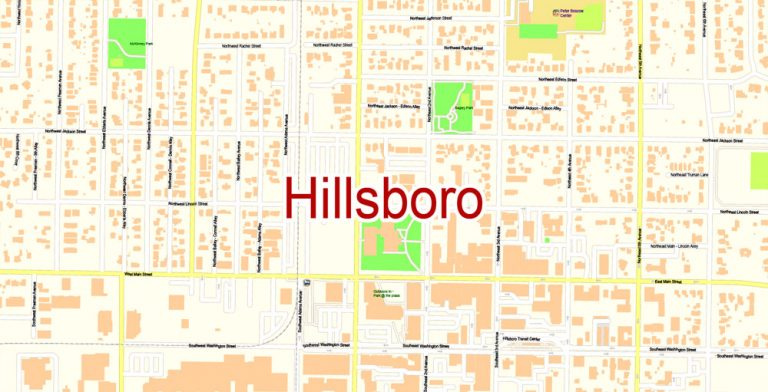 City Map Hillsboro Vector Urban Plan Adobe Illustrator Editable Street Map city-map-hillsboro-vector-urban-plan-adobe-illustrator-editable-street-map