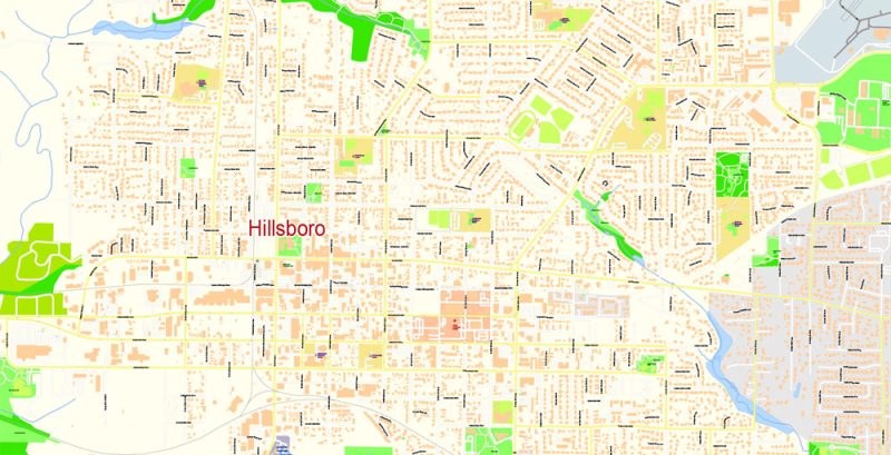 Printable Map Hillsboro Oregon Gvl17 B Ai Cs6 Ai Pdf 6 800x409 