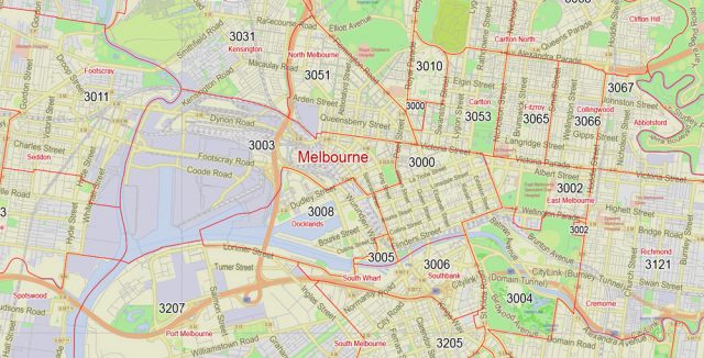 Printable Map Melbourne Australia Gvl13 Zipcodes Ai 10 Ai Pdf 2 640x326 