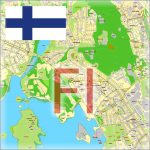 Finland City Plans Vector Street Maps in the Adobe Illustrator