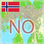 Norway City Plans Vector Street Maps in the Adobe Illustrator