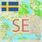 Sweden City Plans Vector Street Maps in the Adobe Illustrator