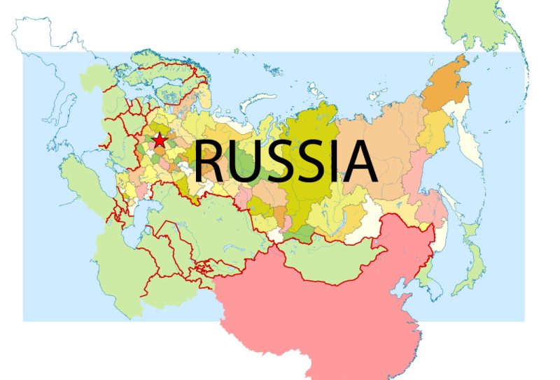 Free Vector Map Russia Download