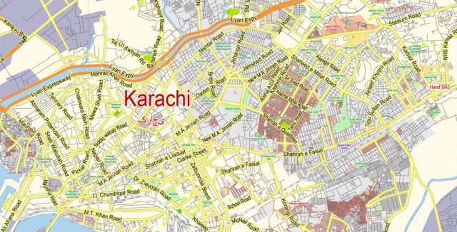 Karachi Map Vector Pakistan Gvl13 Ai 10 Ai Pdf 1 640x326 
